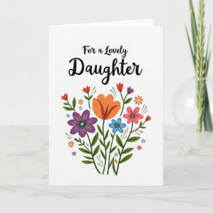 Cartão de Afeto com Buquê Floral