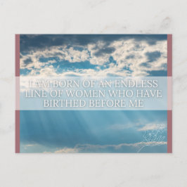 Cartão de Afirmação de Nascimento