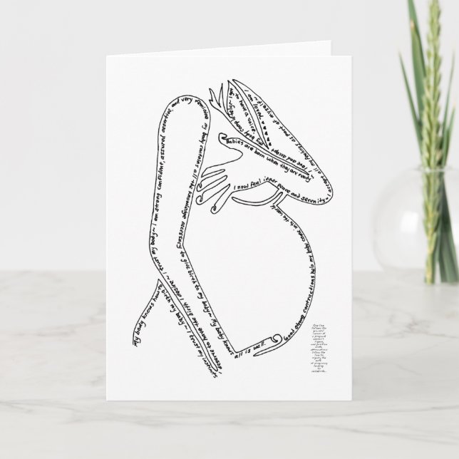 Cartão de Afirmações de Nascimento (Frente)