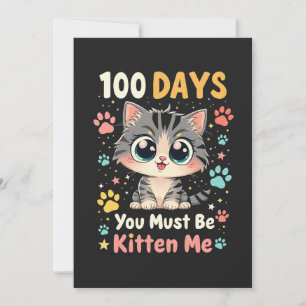 Cartão De Agradecimento 100 Dias Você Deve Estar Me Gatinho 100 Dias Na Es