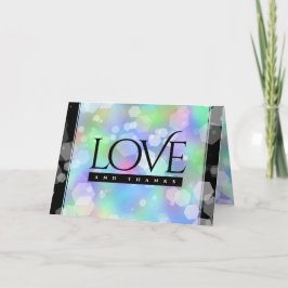 Cartão De Agradecimento 14 Chic 24º aniversário de 43° casamento óptico