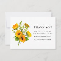 18º aniversário Buquê de girassol personalizado