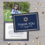 Cartão De Agradecimento 1 Foto Hebraico Nome Bar Mitzvah Marinho Branco e<br><div class="desc">Uma maneira bem pensada para a família e amigos obrigados por virem ao seu bar mitzvah é dar-lhes um cartões de agradecimentos de fotos personalizado que eles podem salvar como um guardião. Imagem e todos os textos são simples de personalizar ou excluir. Se preferir escrever a sua mensagem de gratidão,...</div>