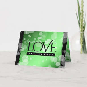 Cartão De Agradecimento 20 Elegante 38º aniversário do casamento do Emeral