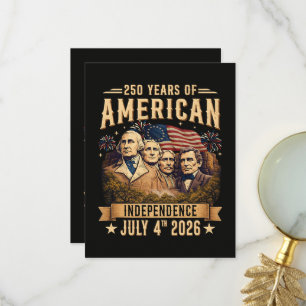 Cartão De Agradecimento 250 Anos de Independência Americana