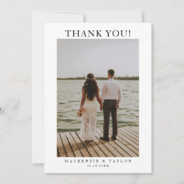 Cartão De Agradecimento 2 Fotografias Casamento Personalizado Com Mensagem