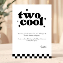 Cartão De Agradecimento 2nd Birthday Two Cool Birthday Thank You Card