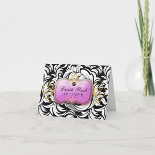 Cartão De Agradecimento 311-Lavish Pooch Purple