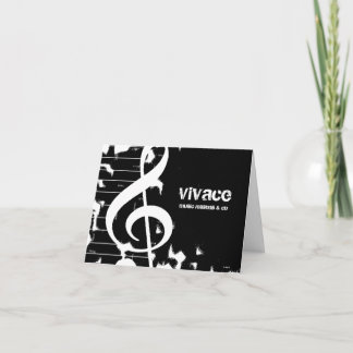Cartão De Agradecimento 311-MUSICAL MAESTRO - GRUNGE White