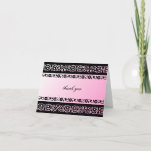 Cartão De Agradecimento 311-Sheer Extravagence Pink 2 thank you