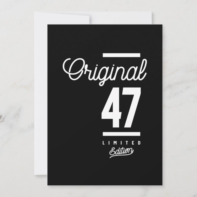 Cartão De Agradecimento 47 anos - 47.º aniversário - Presente engraçado (Frente)