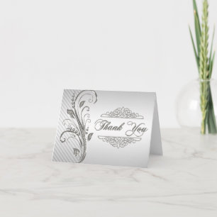 Cartão De Agradecimento 60th Wedding Anniversary Thank You Note Card