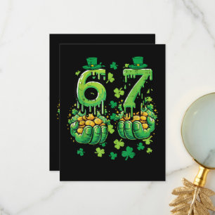 Cartão De Agradecimento 6 7 Dia de São Patrício