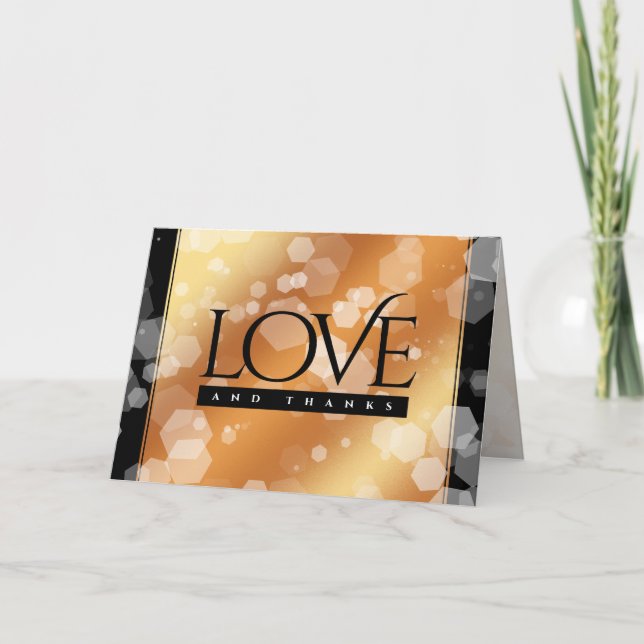 Cartão De Agradecimento 7 22º aniversário do Casamento de Cobre (Frente)