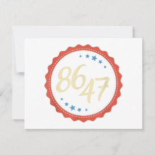 Cartão De Agradecimento 86 47 Anti Trump Engraçado