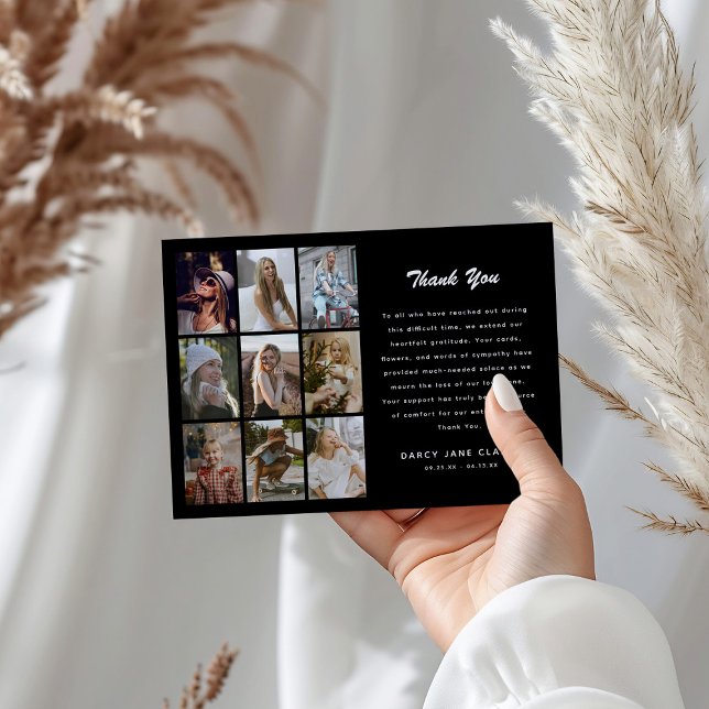 Cartão De Agradecimento 9 Espírito de Grade de Fotos (Criador carregado)