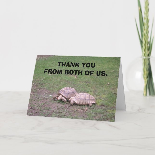 Cartão De Agradecimento A75f, OBRIGADO DE NÓS DOIS. (Frente)