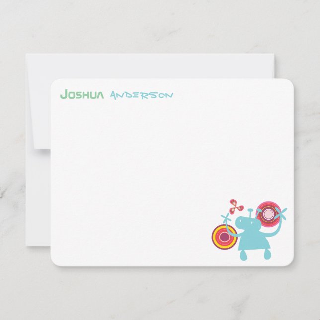 Cartão De Agradecimento A alienígena Groovy retro do divertimento caçoa (Frente)