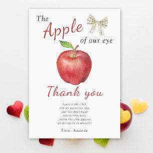 Cartão De Agradecimento A Apple do nosso obrigado de Aniversário de crianç