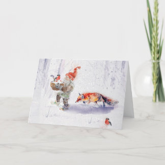 Cartão De Agradecimento A charming Scandinavian winter scene Tack Kort