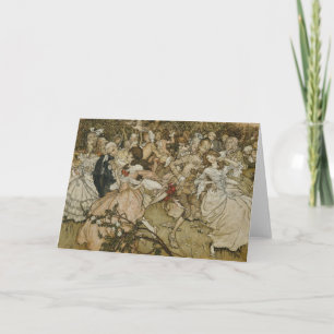 Cartão De Agradecimento A dança no Beco de Cupido