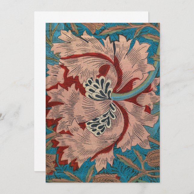 Cartão De Agradecimento A lenda do Ouro de William Morris (Frente/Verso)