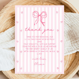 Cartão De Agradecimento A Little Sweetheart Valentine's Baby Shower