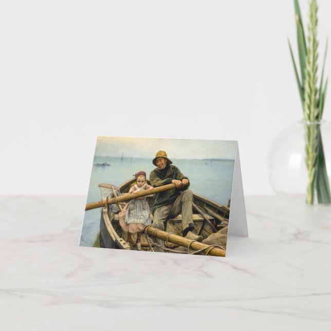 Cartão De Agradecimento A Mão Auxiliar, 1881, por Emile Renouf (Frente)