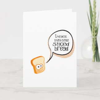 Cartão De Agradecimento A melhor coisa desde o pão cortado