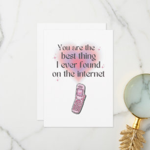 Cartão De Agradecimento A melhor coisa que encontrei na internet