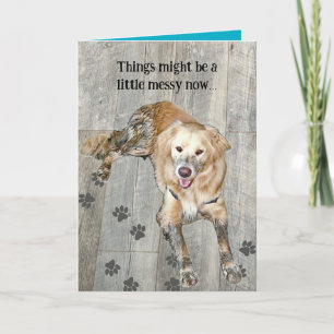 Cartão De Agradecimento A melhor placa de cachorro do ouro ainda está por 