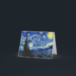 Cartão De Agradecimento A Noite Estrelada de Vincent van Gogh<br><div class="desc">Depois de Vincent van Gogh - A Noite Estrelada,  Pontos Infinitos. Vincent Willem van Gogh (1853-1890) foi um pintor holandês do Posto-impressionista que se tornou,  postumamente,  uma das figuras mais famosas e influentes da história da arte ocidental.</div>