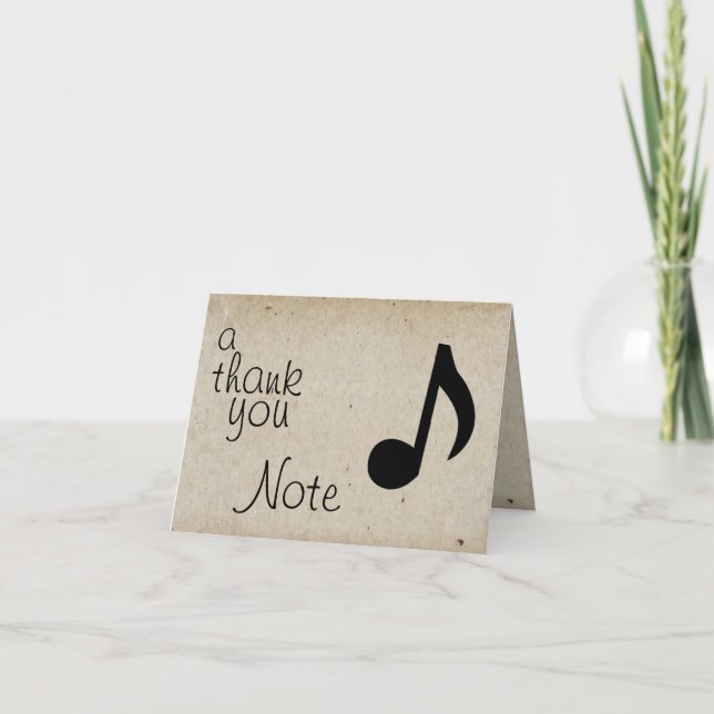 Cartão De Agradecimento A Nota de Obrigado (Frente)