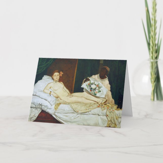 Cartão De Agradecimento A Olympia de Manet (Frente)