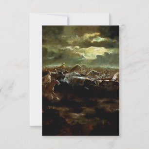 Cartão De Agradecimento "A Última Posição" Arte Ocidental de Charles M Rus