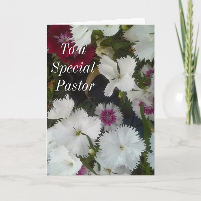 Cartão De Agradecimento A Um Pastor Especial (Frente)