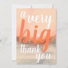 Cartão De Agradecimento A Very Big Thank You Ocean Sunset Appreciation