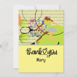 Cartão De Agradecimento A vida tênis é melhor no jogador da corte