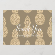 Abacaxi Obrigado Dourado