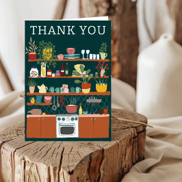 Cartão De Agradecimento ABASTECENDO A COZINHA Chá de Panela CUSTOM Fofo
