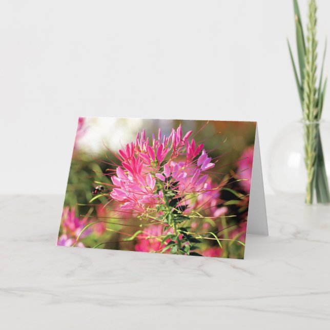 Cartão De Agradecimento Abelha feliz (Frente)