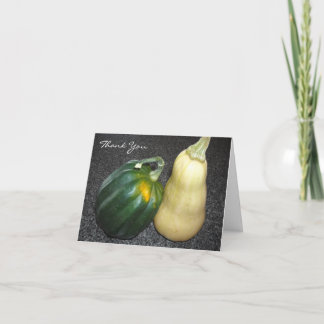 Cartão De Agradecimento Abóbora e Butternut Squash Obrigado