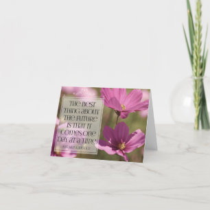 Cartão De Agradecimento Abraham Lincoln Inspirational Cote "O futuro"