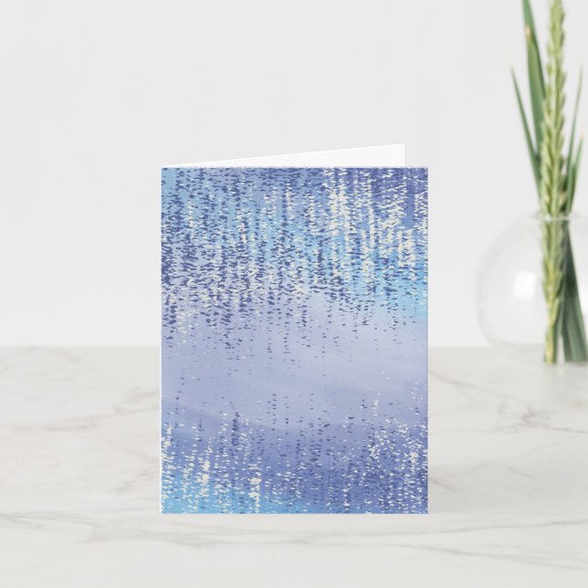 Cartão De Agradecimento Abstract Art Blank Note Card (Frente)
