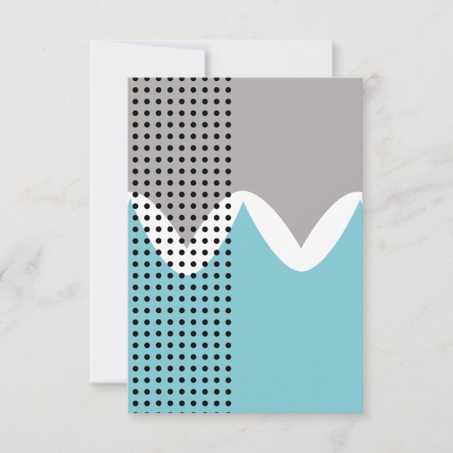 Cartão De Agradecimento Abstrato Wiggles (Frente)