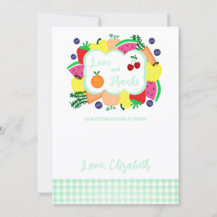 Cartão De Agradecimento Acabada de Chegar ao Mercado Chá de Noiva