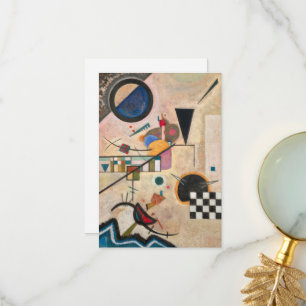 Cartão De Agradecimento Acordos de oposição de Wassily Kandinsky