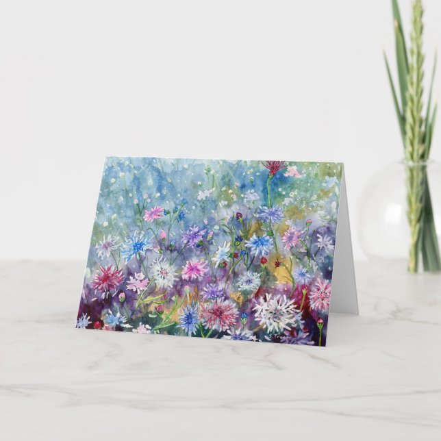 Cartão De Agradecimento Adaptador de Vazio "Botões Solteiros" (Frente)