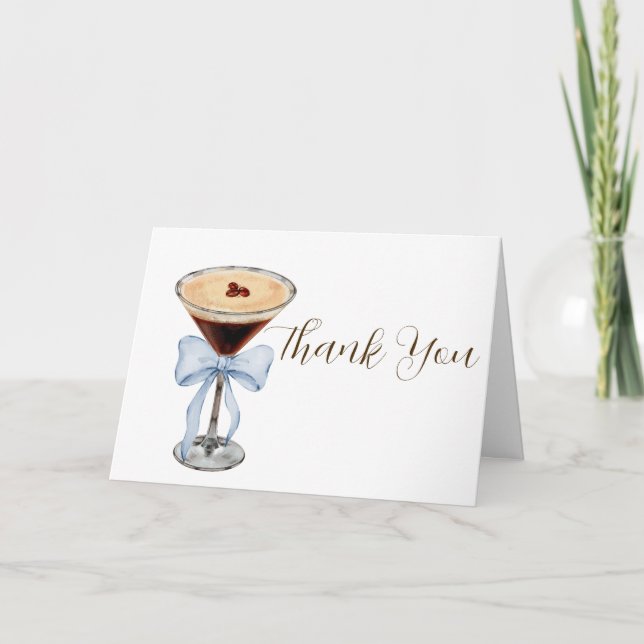 Cartão De Agradecimento Adesivos Love is Brewing (Frente)