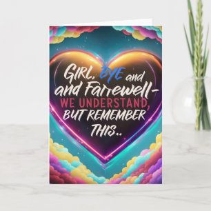 Cartão De Agradecimento Adeus, Farewell
